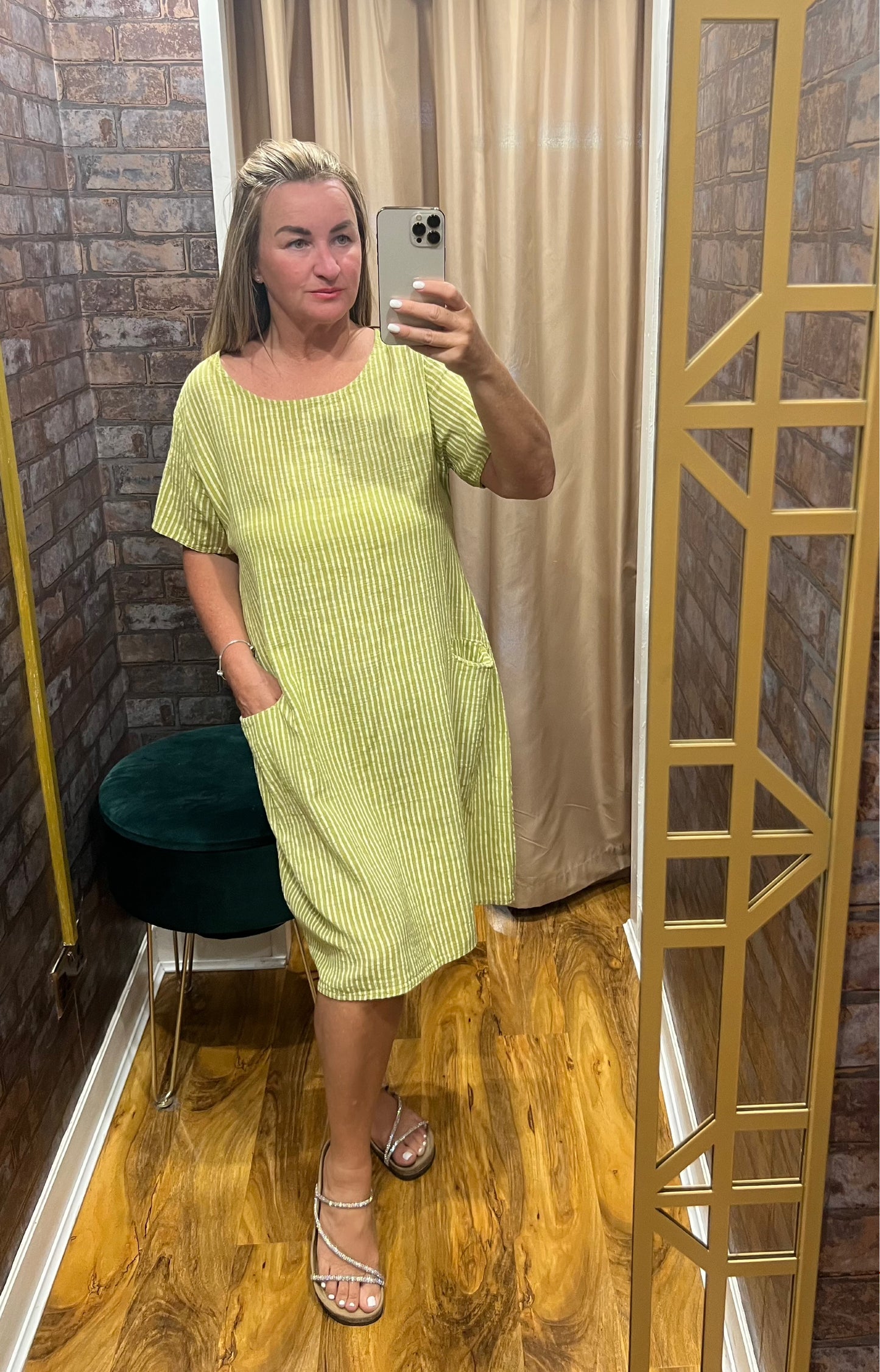 The Polly pocket pinstripe dress