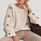 The Emily gold button jumper