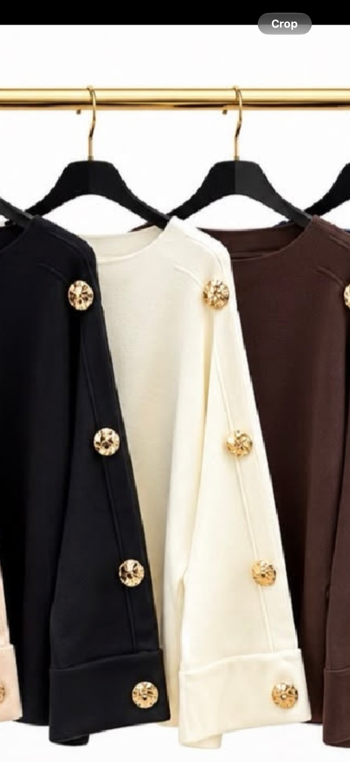 The Emily gold button jumper