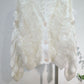 The organza ruffle cardigan