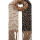 Dual leopard print scarf